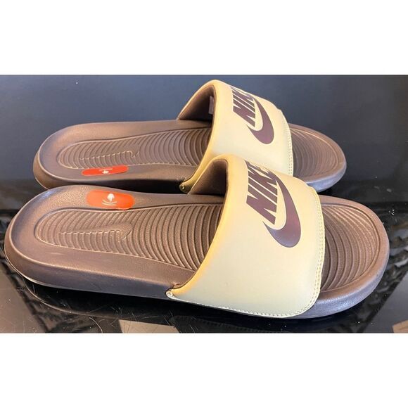 Nike Victori One Slide Wheat Grass Baroque Brown CN9675-701 Men 8 NWOB - Picture 7 of 10